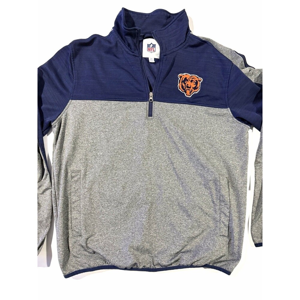 NFL Chicago Bears NFL Football Sweatshirt Navy Gray L Officially Licensed
